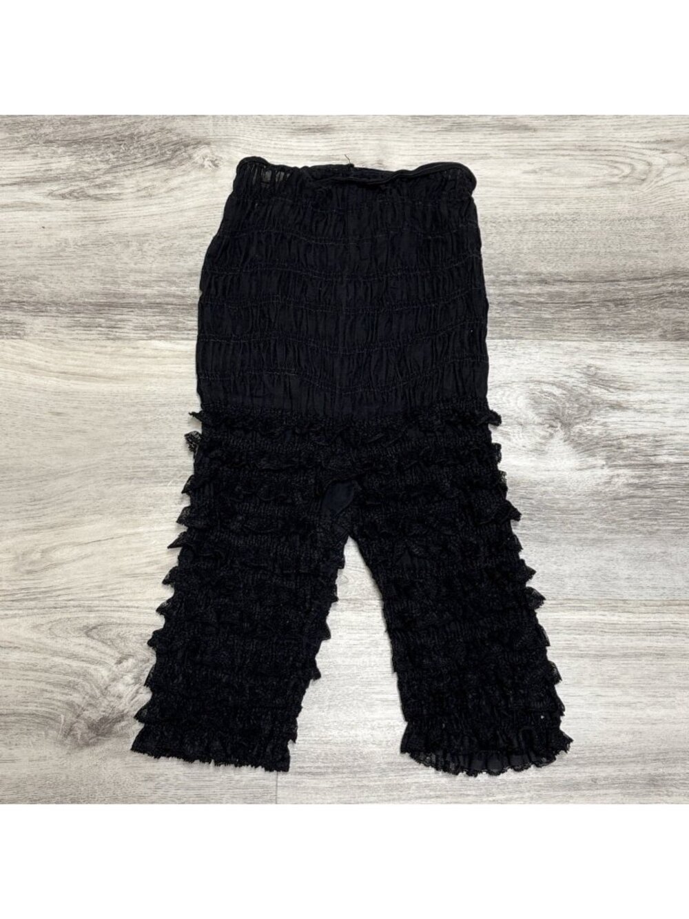Vintage Malco Modes Square Dance Bloomers Womens M Sissy Pants Ruffle Black Lace